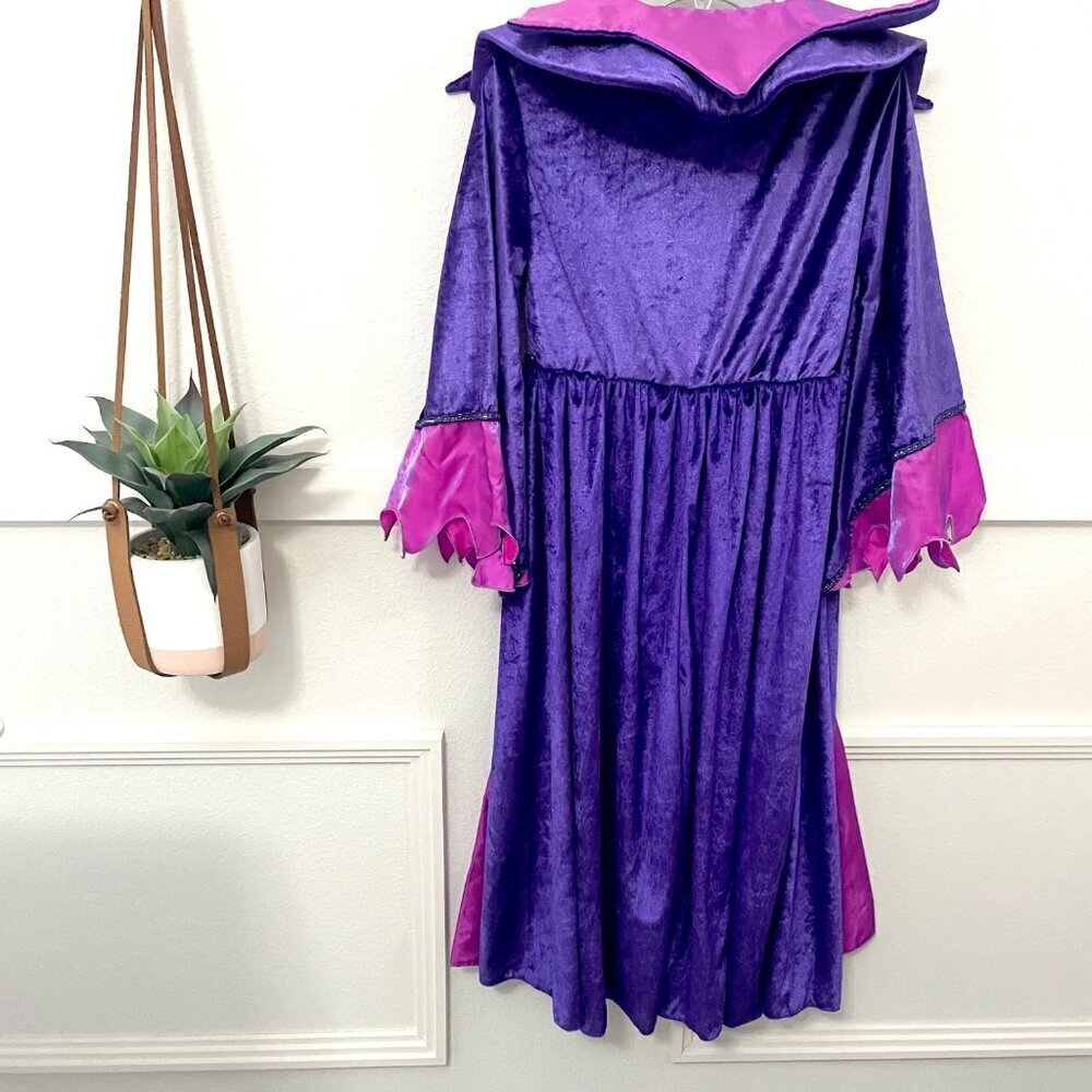 Disney Store Maleficient Dress Up Halloween Costume Purple Girls Size 7/8 - Picture 4 of 4